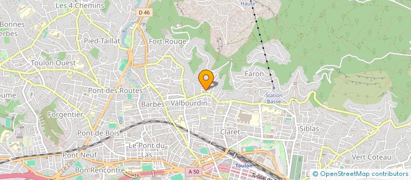 localisation de l'entreprise J ET M  TOULON