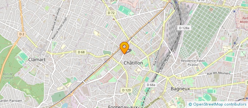 localisation de l'entreprise J ET M DELORME  CHATILLON