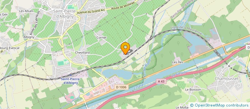 localisation de l'entreprise J ET V PARADIZ IMMO  SAINT-PIERRE-D'ALBIGNY