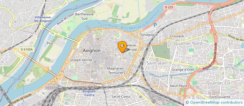 localisation de l'entreprise J.F.  AVIGNON