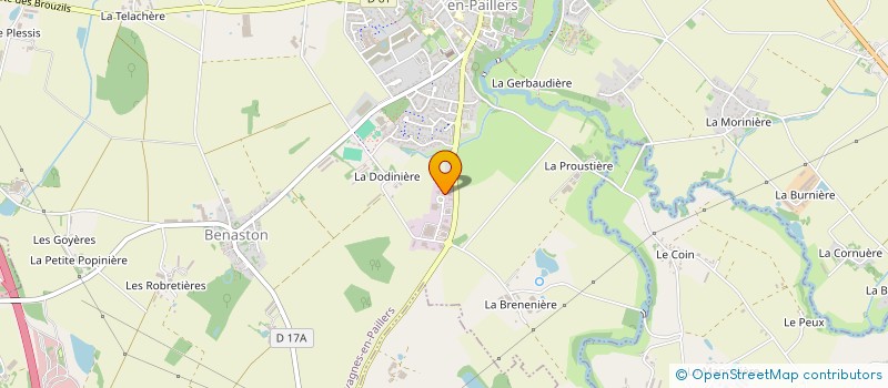 localisation de l'entreprise J.F.B.  CHAVAGNES-EN-PAILLERS