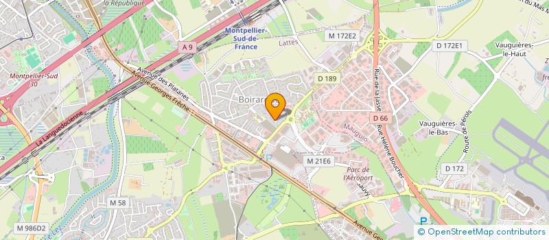 localisation de l'entreprise J F B à LATTES