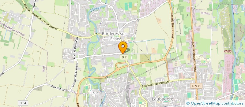 localisation de l'entreprise J.F.B. BETBEZE  BORDERES-SUR-L'ECHEZ