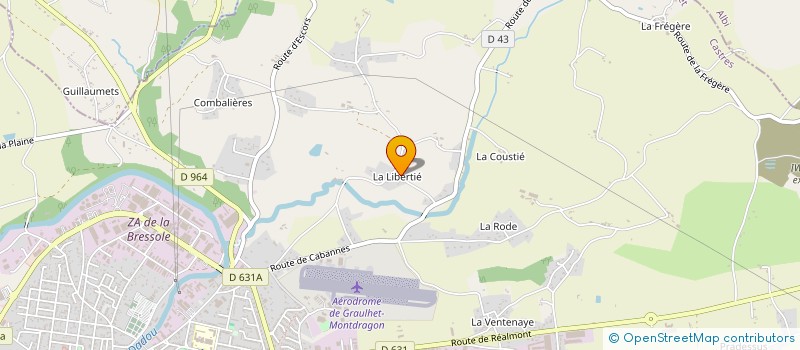 localisation de l'entreprise J F B C à GRAULHET