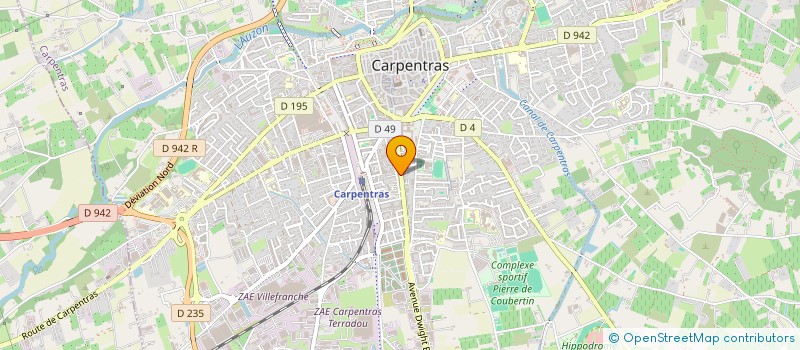 localisation de l'entreprise J.F.C  CARPENTRAS