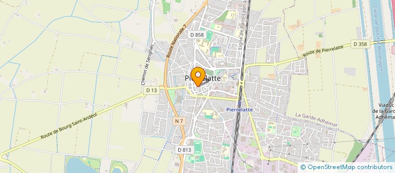 localisation de l'entreprise J.F.C. à PIERRELATTE