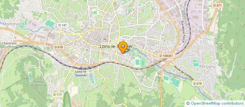 localisation de l'entreprise J.F.C  LONS-LE-SAUNIER