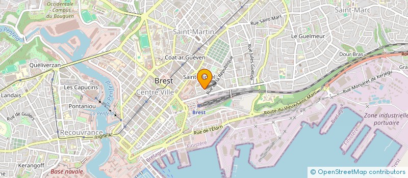 localisation de l'entreprise J.F.C. à BREST