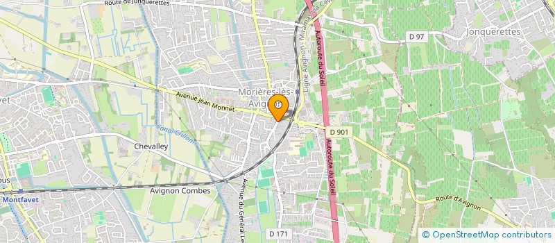 localisation de l'entreprise J.F.C.B.  MORIERES-LES-AVIGNON