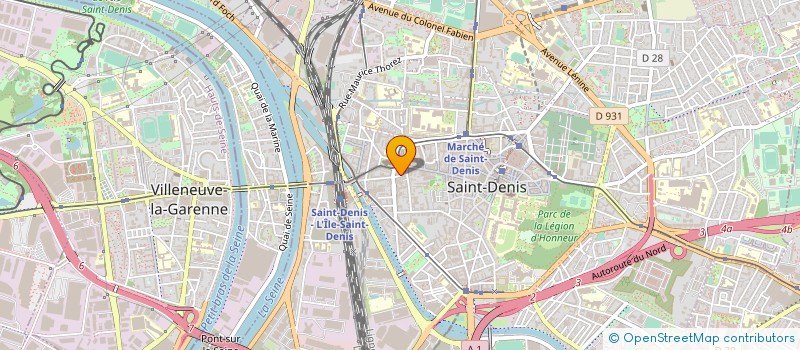 localisation de l'entreprise J F C DISTRIBUTION à SAINT-DENIS