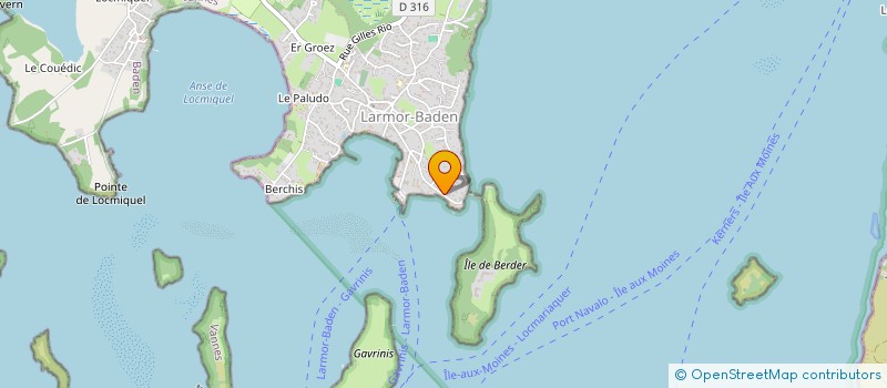 localisation de l'entreprise J.F. CINQ  LARMOR-BADEN