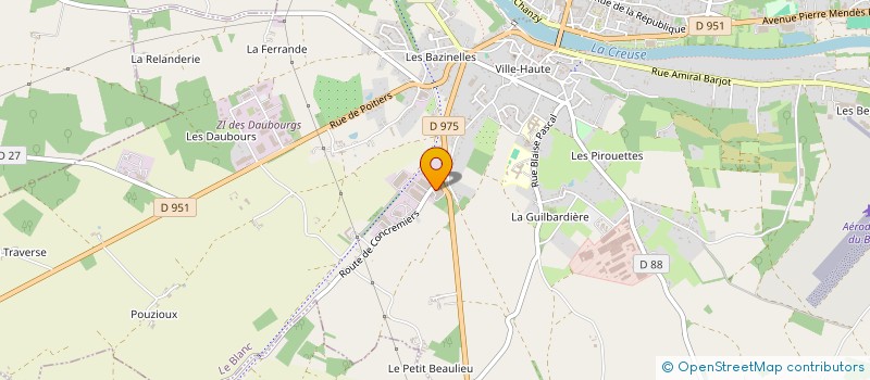 localisation de l'entreprise J.F. CONSULTING à LE BLANC