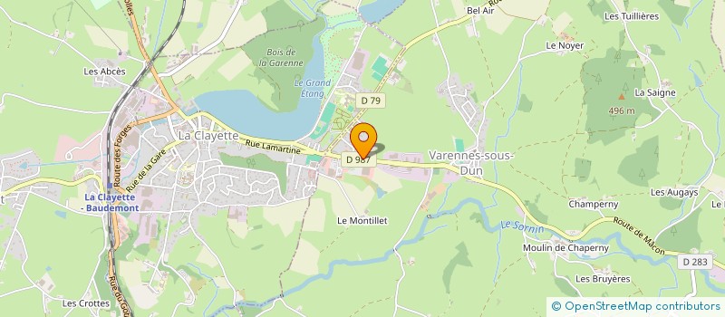 localisation de l'entreprise J.F. DESMURES à VARENNES-SOUS-DUN