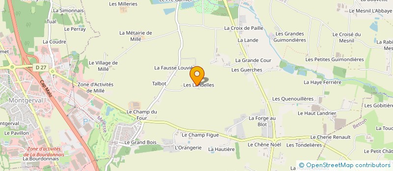 localisation de l'entreprise J F DIFFUSION  MELESSE