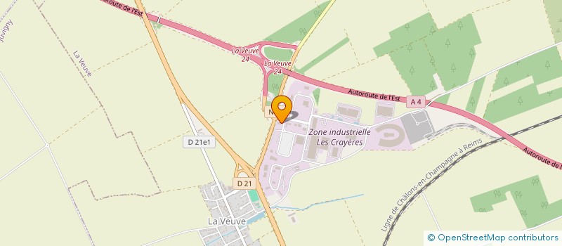 localisation de l'entreprise J F ET C RAVEZ SARL  LA VEUVE