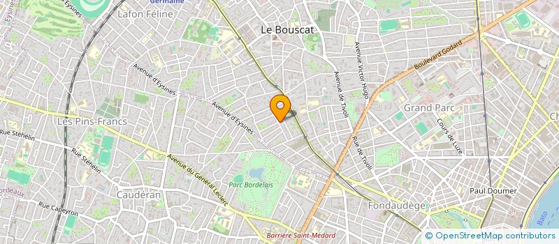 localisation de l'entreprise J.F. FINANCE  LE BOUSCAT