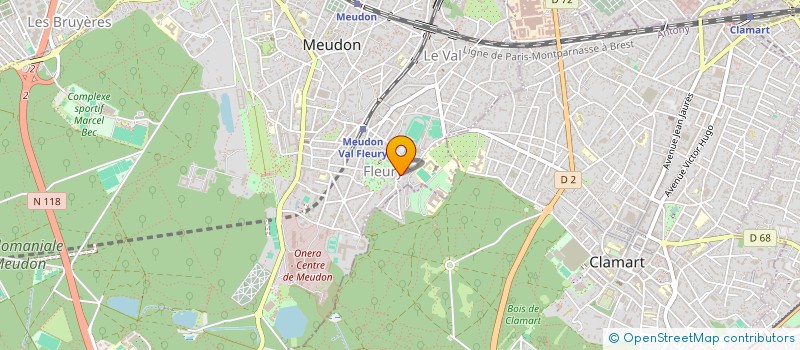 localisation de l'entreprise J.F.FROID 92 à MEUDON
