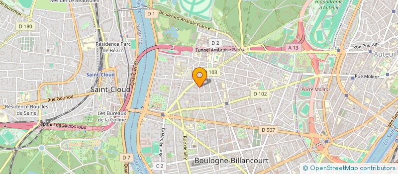 localisation de l'entreprise J.F.G à BOULOGNE-BILLANCOURT