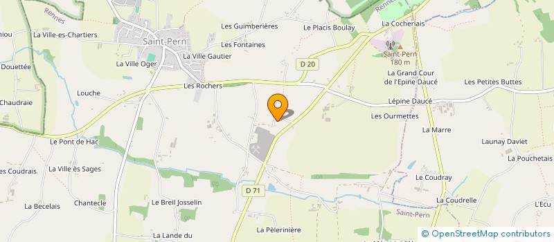 localisation de l'entreprise J F G SERVICES ET COUVERTURE  SAINT-PERN