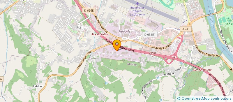 localisation de l'entreprise J.F.J  ESTILLAC