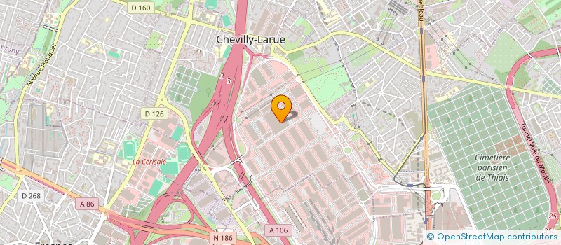 localisation de l'entreprise J.F.K.  CHEVILLY-LARUE
