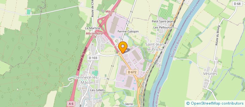 localisation de l'entreprise J.F.L. à MACON