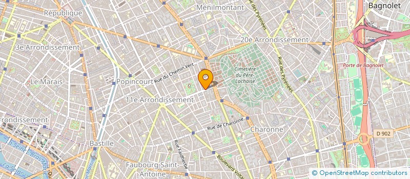 localisation de l'entreprise J F L à PARIS