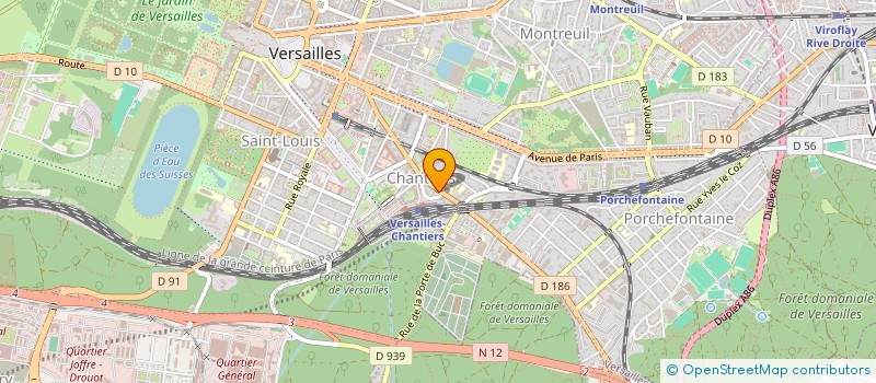 localisation de l'entreprise J F M à VERSAILLES
