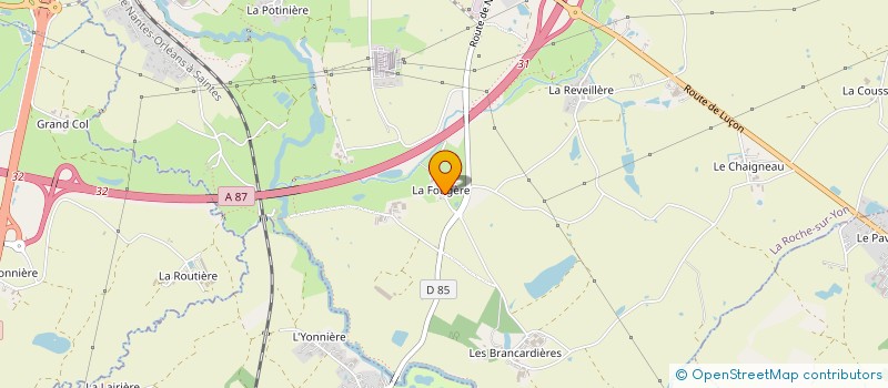 localisation de l'entreprise J.F.M. à LA ROCHE-SUR-YON
