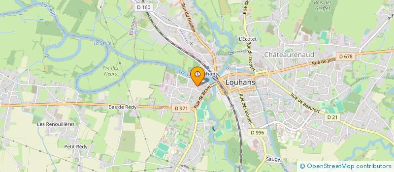 localisation de l'entreprise J.F.M. SPORT à LOUHANS