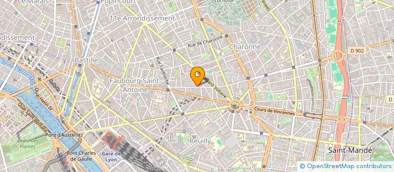 localisation de l'entreprise J.F.ORGANISATION à PARIS