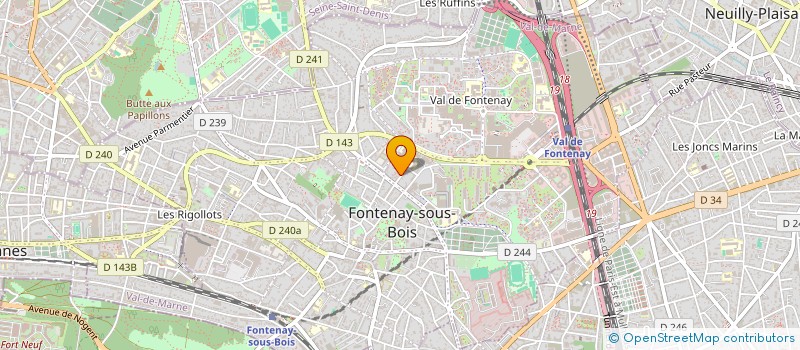 localisation de l'entreprise J F RAGEYS EVENTS INTERNATIONAL à FONTENAY-SOUS-BOIS