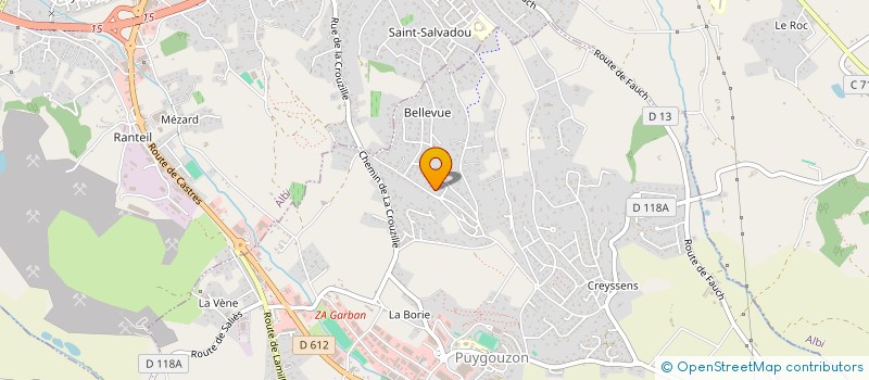 localisation de l'entreprise J.F. SERVICES  PUYGOUZON