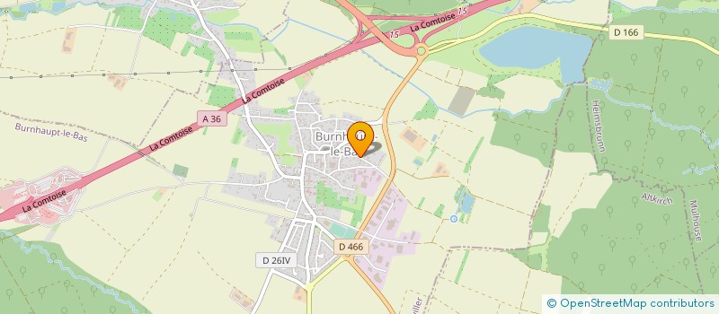 localisation de l'entreprise J.F. TRANS SARL à BURNHAUPT-LE-HAUT