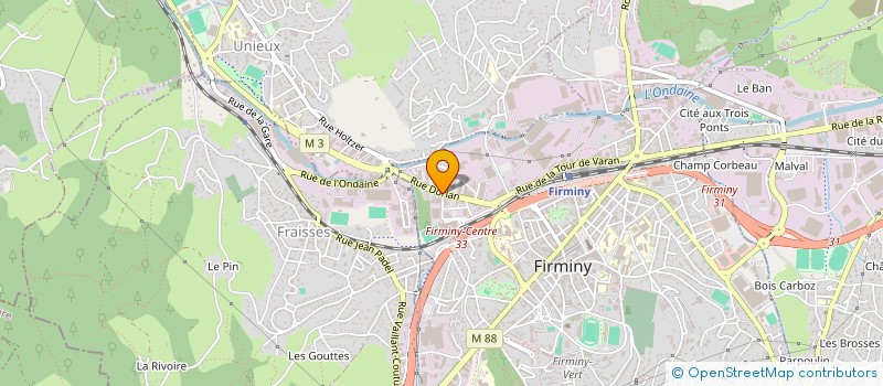 localisation de l'entreprise J FAURE SA à FIRMINY