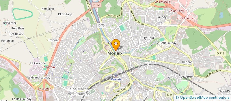 localisation de l'entreprise J FEUNTEUNA à MORLAIX