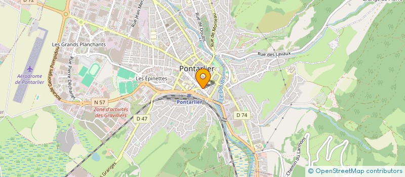 localisation de l'entreprise J FIT TEAM à PONTARLIER