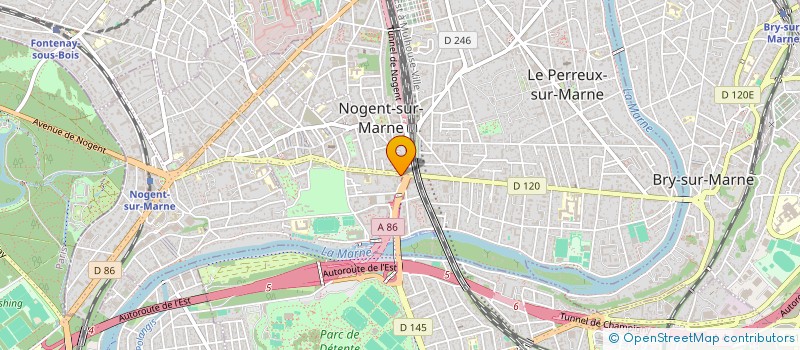 localisation de l'entreprise J FIVE  NOGENT-SUR-MARNE