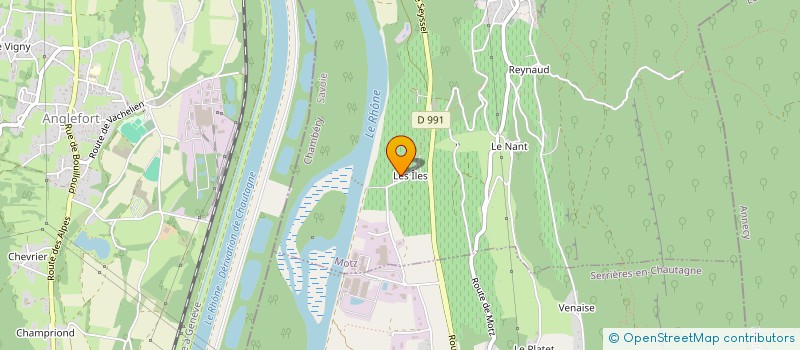 localisation de l'entreprise J-FY CHARPENTE  SERRIERES-EN-CHAUTAGNE