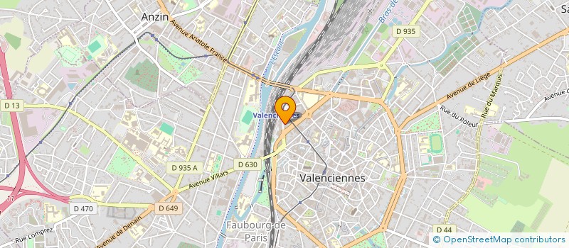 localisation de l'entreprise J&G à VALENCIENNES