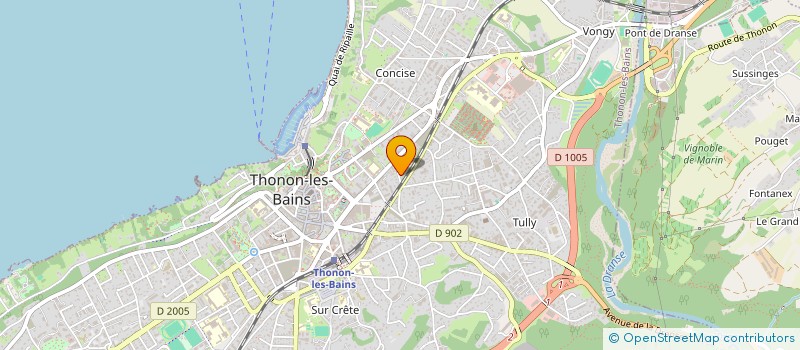 localisation de l'entreprise J&G à THONON-LES-BAINS