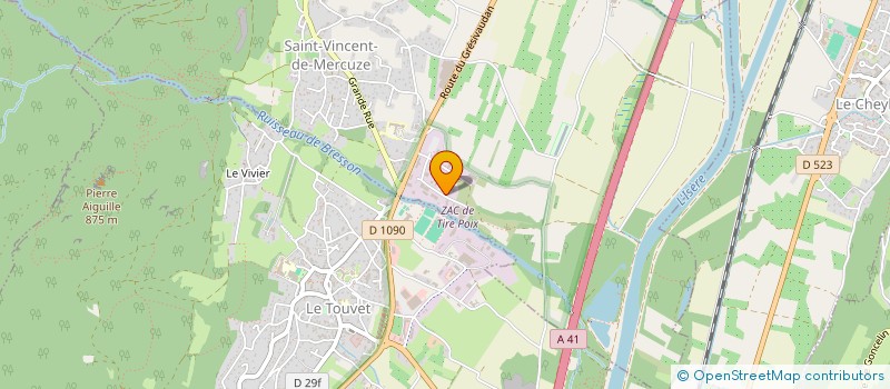 localisation de l'entreprise J G BOIS DE CHAUFF' à LE TOUVET
