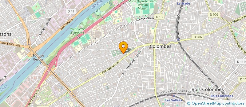 localisation de l'entreprise J.G. COM 92 à COLOMBES