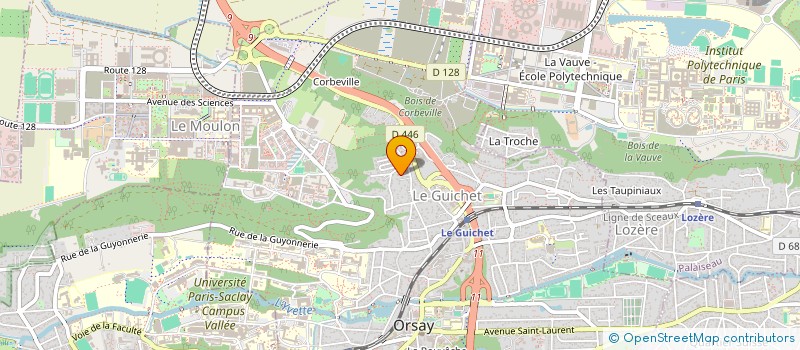 localisation de l'entreprise J.G.K à ORSAY