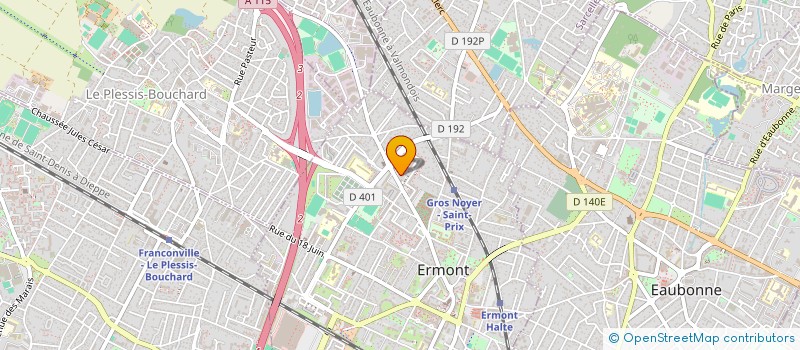 localisation de l'entreprise J.G.L. COMPANY à ERMONT
