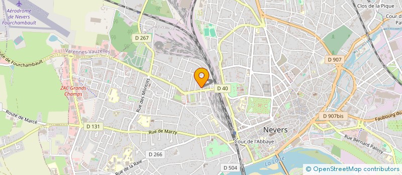 localisation de l'entreprise J.G.S.N TENNIS à NEVERS