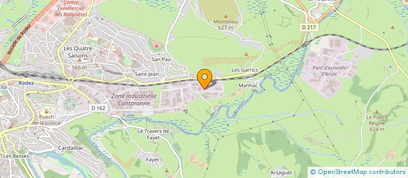 localisation de l'entreprise J. GARRIGUES MOTO ET LOISIRS  ONET-LE-CHATEAU