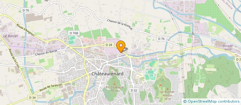 localisation de l'entreprise J.GENEVET à CHATEAURENARD
