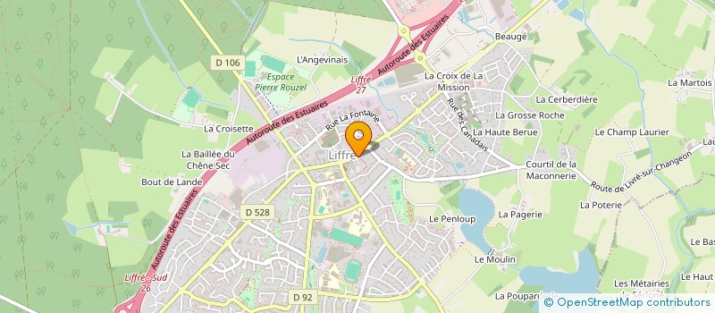 localisation de l'entreprise J GLASS ANGERS  SAINT-LEGER-DE-LINIERES