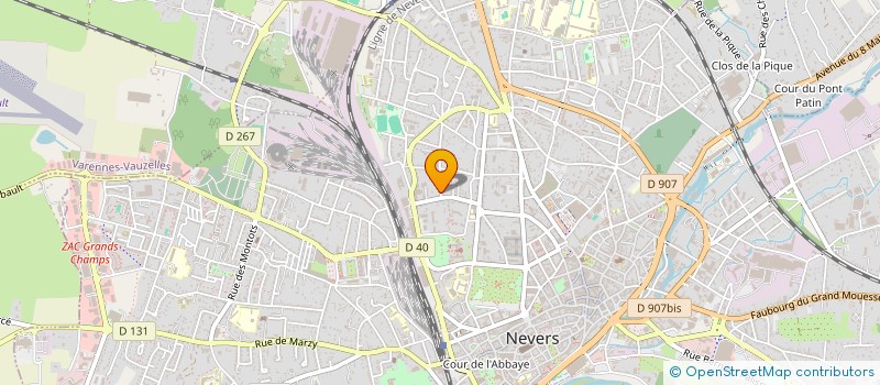 localisation de l'entreprise J GRALHIEN à NEVERS
